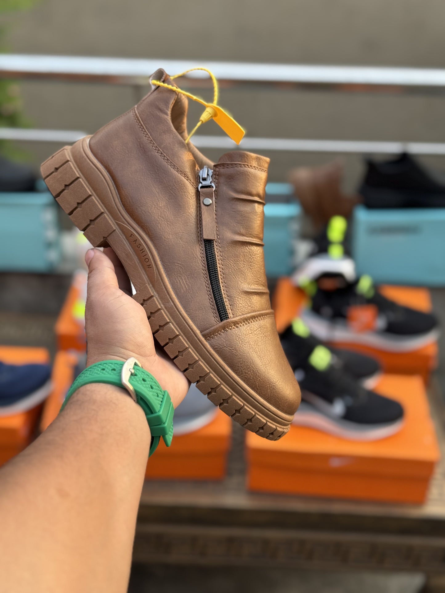 Men’s Zipper Ankle Boots