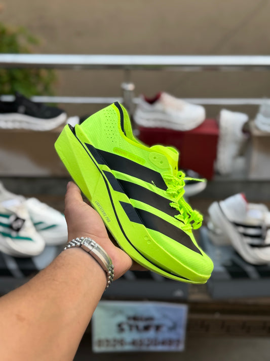 Premium ADI-ZERO Sports Running Sneakers – Neon Green Edition