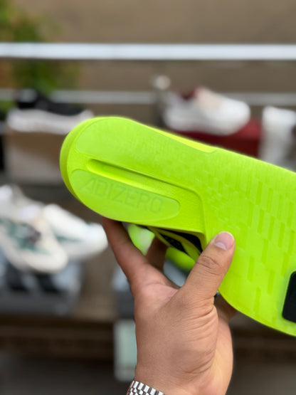 Premium ADI-ZERO Sports Running Sneakers – Neon Green Edition