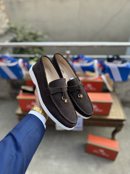 Loro Piana Premium Suede Leather Loafers – Luxury Handcrafted Footwear