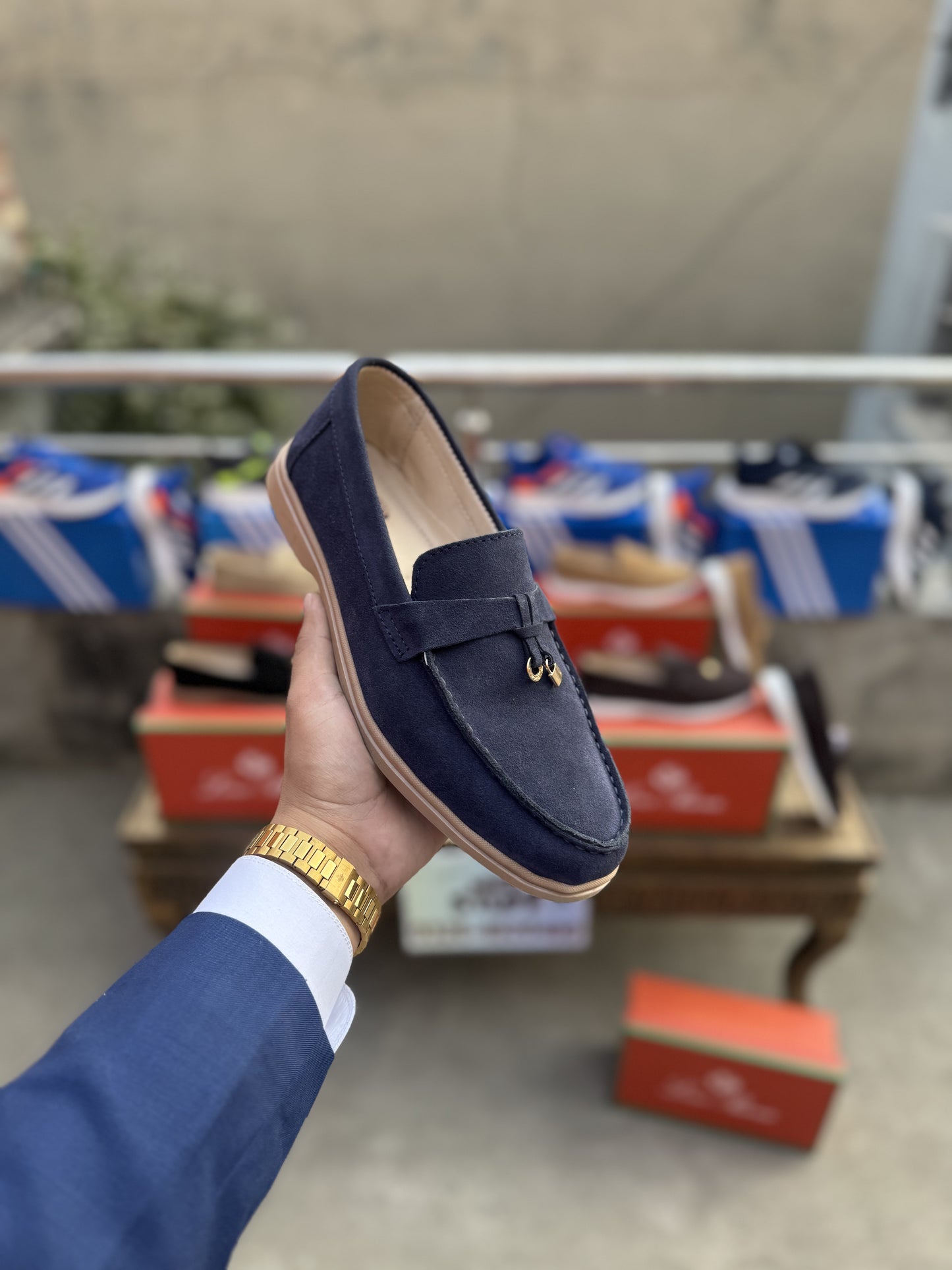 Loro Piana Premium Suede Leather Loafers – Luxury Handcrafted Footwear