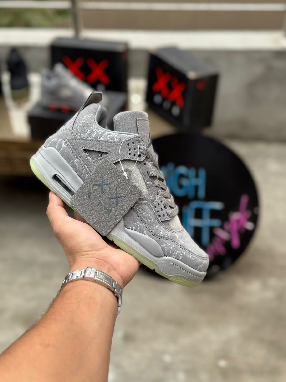 AJ-4 XX Kaws Glow sole